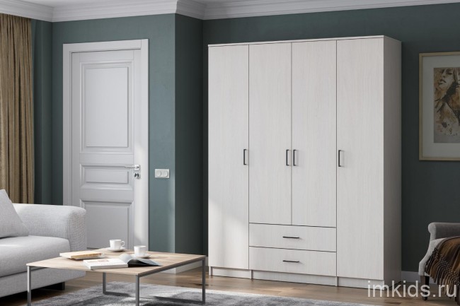 Шкаф для одежды ШК 1, ясень анкор светлый