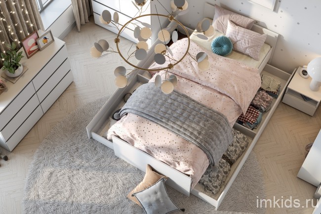 Тумба прикроватная Токио, белый