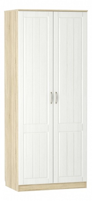 Шкаф платяной Оливия НМ 040.60 Ф (дуб сонома дерево белое  902x574x2198)