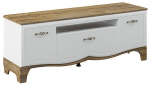 Тумба Тиффани New (белый, дуб прованс белый  1600x460x620)