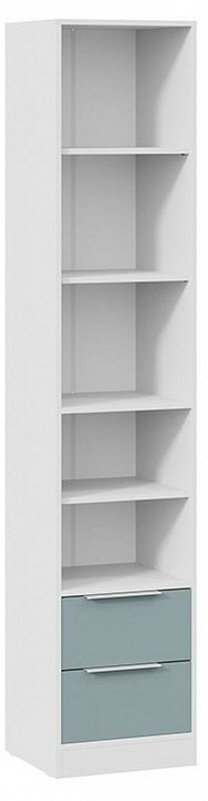 Шкаф платяной Марли (белый серо-голубой  436x407x2132)