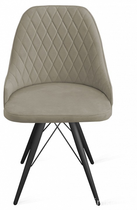 Стул Гранд К3 (черный муар  серый Confetti Smoke 540x550x880)