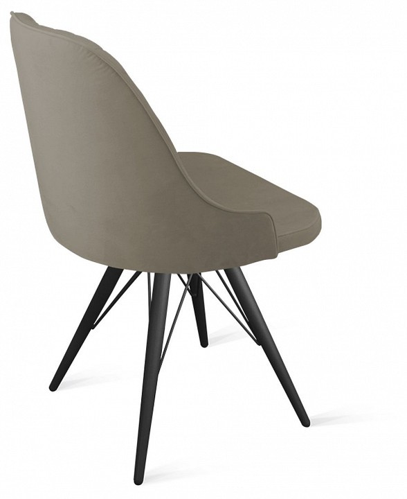 Стул Гранд К3 (черный муар  серый Confetti Smoke 540x550x880)