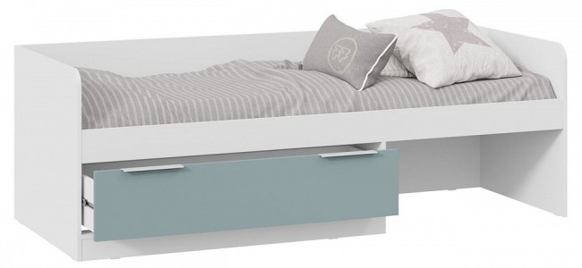 Кровать Марли (белый серо-голубой  2042x842x697)