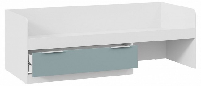 Кровать Марли (белый серо-голубой  2042x842x697)