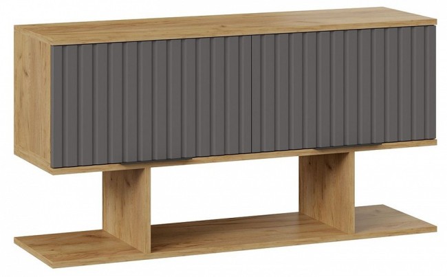 Полка комбинированная Хилтон (дуб крафт золотой графит  1102x324x580)