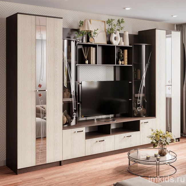 Стенка в гостиную Венеция, венге