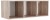 Полка навесная Лайк 44 (дуб мария   1050x270x360)
