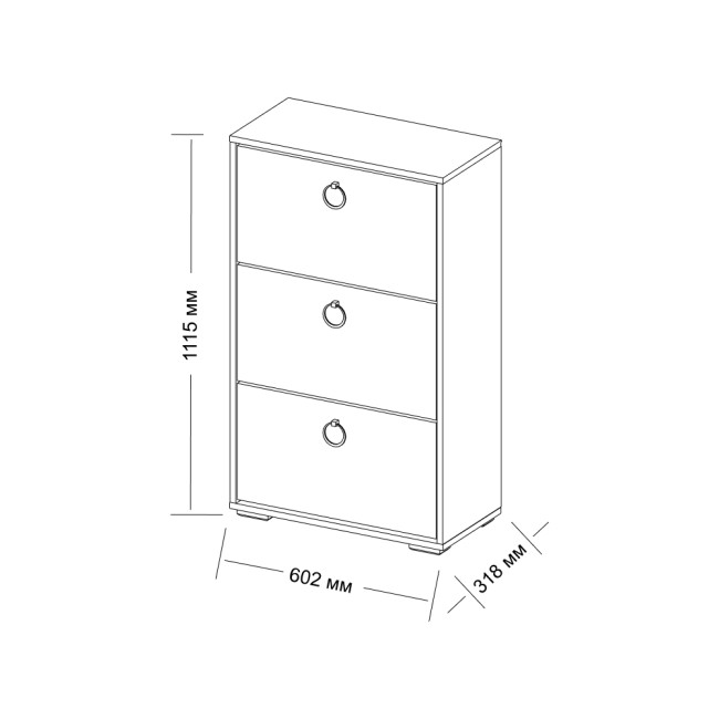 Обувница высокая Шарлиз