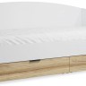 Кровать СкайЛайт СЛ-31К (белый блэквуд ячменный  955x2038x852)