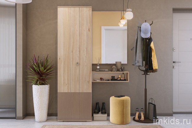 Полка навесная Лайк 45 (дуб мария   700x270x190)