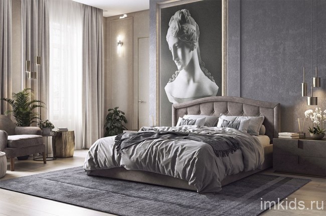 Кровать двуспальная Верона (  латте 2082x1896x1060)