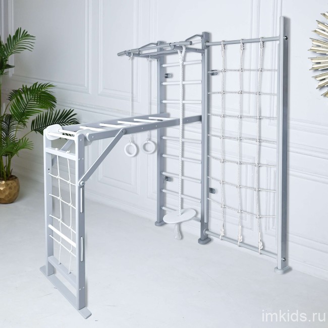 ДСК PERFETTO SPORT "Scala in legno con rete 2" grigio PS-130