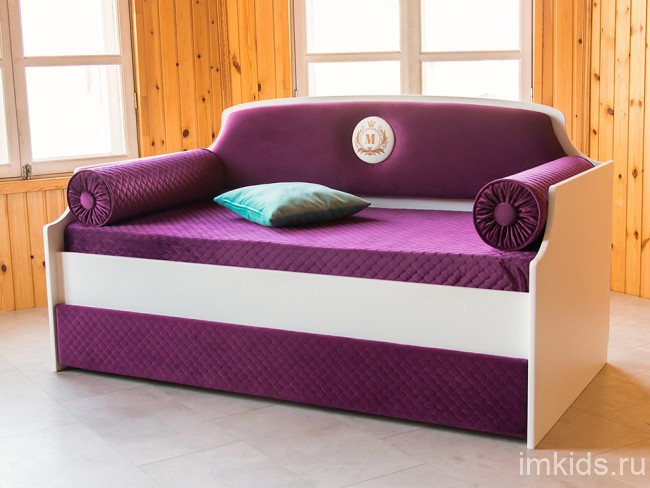 Детская кровать тахта "Медальон" Спелая слива
