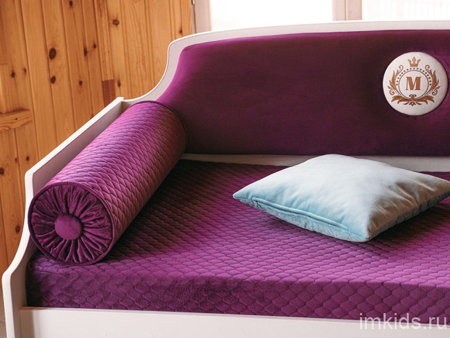 Детская кровать тахта "Медальон" Спелая слива