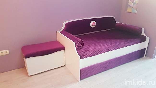 Детская кровать тахта "Медальон" Спелая слива