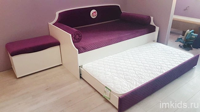 Детская кровать тахта "Медальон" Спелая слива