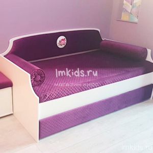 Детская кровать тахта "Медальон" Спелая слива