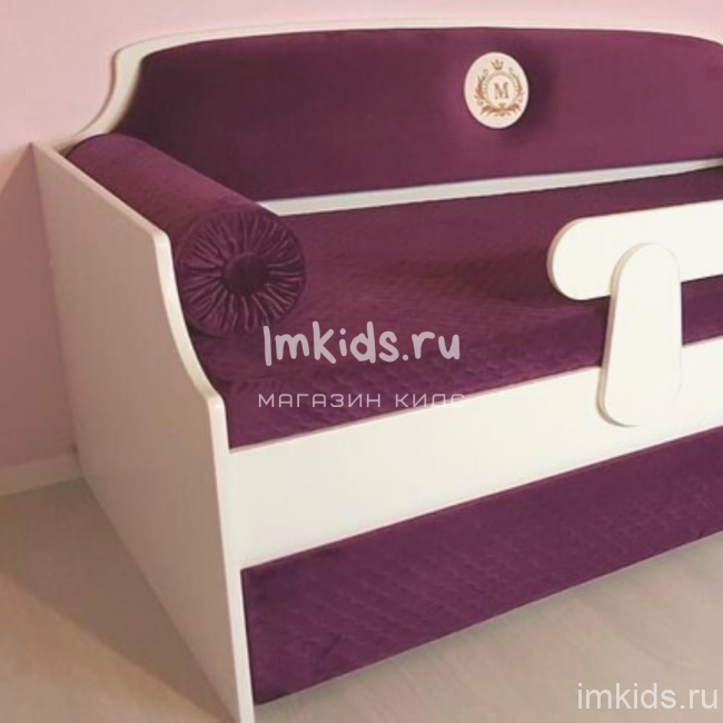 Детская кровать тахта "Медальон" Спелая слива