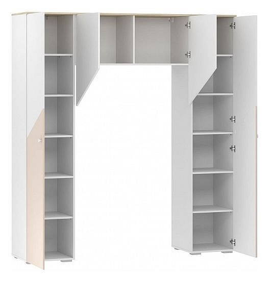 Шкаф комбинированный Банни НМ 041.45 (белый, дуб сонома белый, бисквит  2024х464х2200)