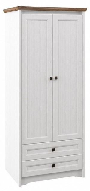 Шкаф платяной Тиволи (белый, дуб стирлинг белый  900x630x2080)