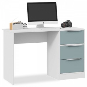 Стол письменный Марли (белый серо-голубой  1164x500x754)