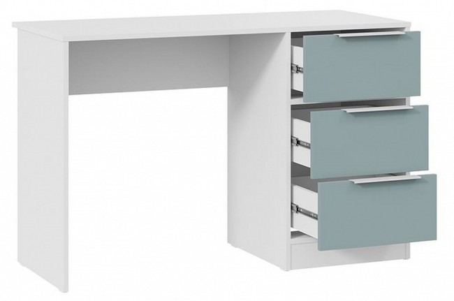 Стол письменный Марли (белый серо-голубой  1164x500x754)