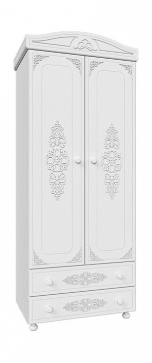 Шкаф платяной Ассоль АС-02 (белое дерево белое дерево  832x516x2060)