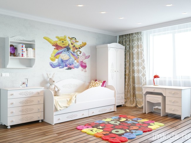 Шкаф платяной Ассоль АС-02 (белое дерево белое дерево  832x516x2060)