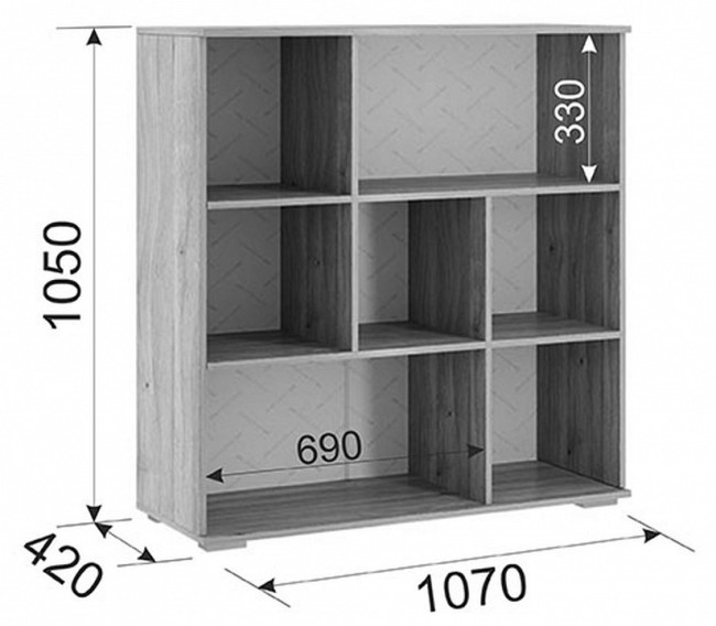 Гарнитур для спальни Лайк КС77 (дуб мария дуб мария, роуз нежно-розовый )
