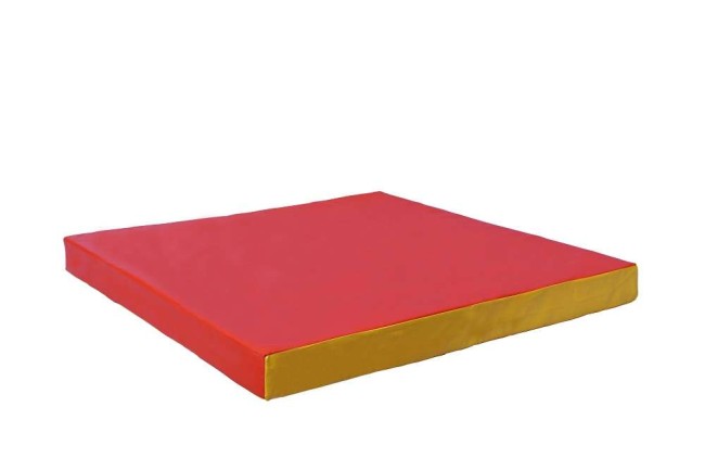 Мат № 2 (100 х 100 х 10) "KMSsport" красно/жёлтый Мат № 2 (100 х 100 х 10) "KMSsport" красно/жёлтый