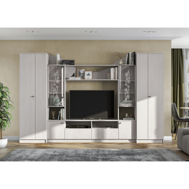 Стенка в гостиную МГС 8, ясень анкор светлый Стенка в гостиную МГС 8, ясень анкор светлый