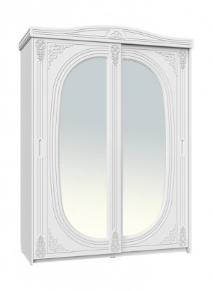 Шкаф-купе Ассоль АС-16 (белое дерево белое дерево, зеркальный  1632х696х2200)
