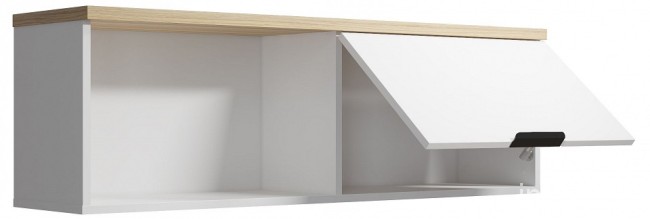 Полка комбинированная СкайЛайт СЛ-41К (белый, блэквуд ячменный меренга  1200x278x760)