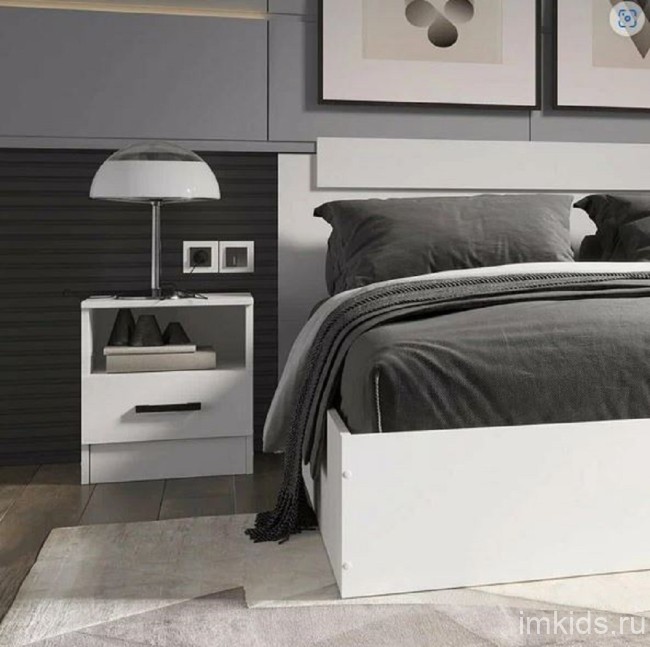 Тумба прикроватная Эко, белый