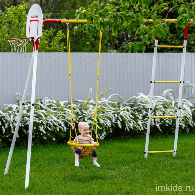 Качели детские сетка 42 см Romana 1.Д-26.17 (желтый)