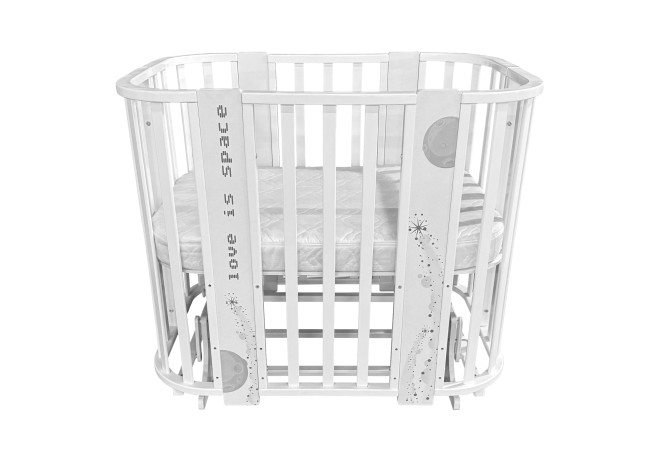 Детская кровать Alina 5в1 с маятником и расширением до 140 см