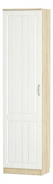 Шкаф платяной Оливия НМ 014.71 (дуб сонома дерево белое  452x380x2198)