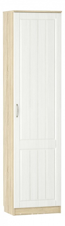 Шкаф платяной Оливия НМ 014.71 (дуб сонома дерево белое  452x380x2198)