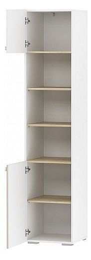 Шкаф книжный Банни НМ 041.44 (белый, дуб сонома белый, бисквит  452х464х2200)