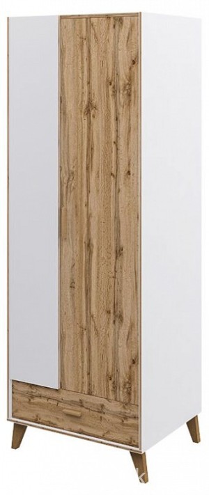 Шкаф платяной Сканди (белый, дуб вотан белый, дуб вотан  800x610x2000)