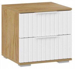 Тумбочка Хилтон (дуб крафт золотой белый  460x414x450)