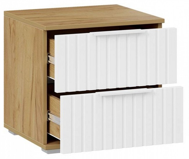 Тумбочка Хилтон (дуб крафт золотой белый  460x414x450)