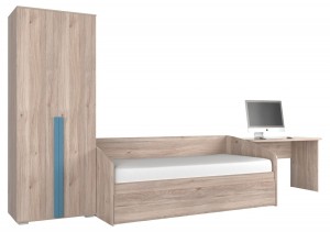 Гарнитур для детской Лайк К1 (дуб мария дуб мария, индиго  )