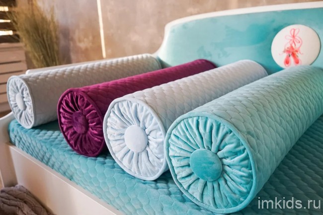 Детская кровать тахта "Медальон" Синий
