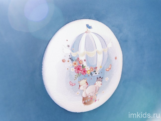 Детская кровать тахта "Медальон" Синий