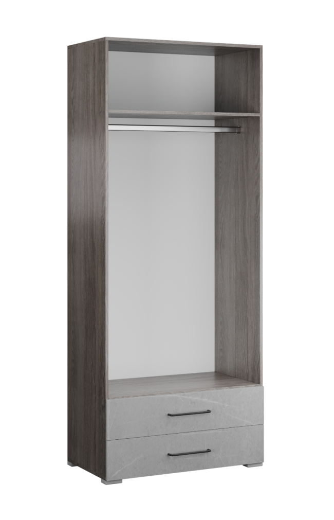 Шкаф двухдверный Теана (ясень анкор темный)