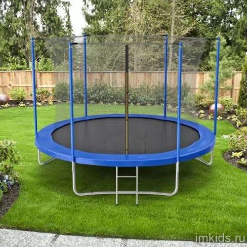 Батут с защитной сеткой "PERFETTO SPORT ACTIVITY 8" диаметр 2,4 м синий