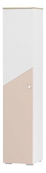 Шкаф для белья Банни НМ 041.43 (белый, дуб сонома белый, бисквит  452х464х2200)