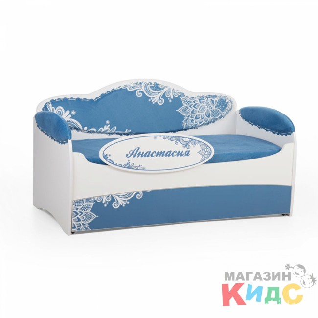 Кровать с мягкой спинкой "MIA" нежность 